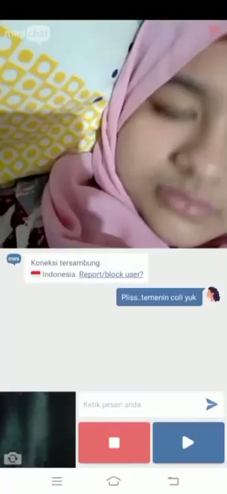 Ome Tv Dibantuin Crot Ukhti Jilbab Pink